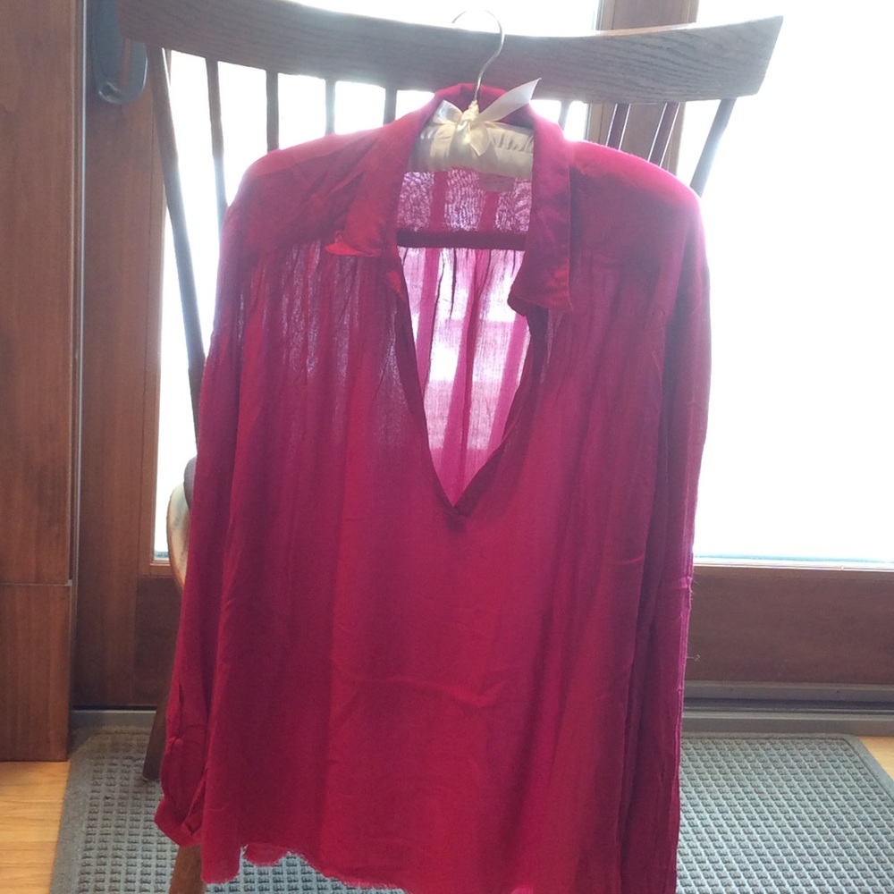 Free People ⭐️ oversized tunic ⭐️ pink ❤️HP - Picture 7 of 7